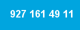 927 161 49 11 927 161 49 11